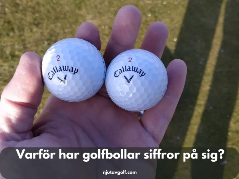 Varför Har Golfbollar Siffror På Sig