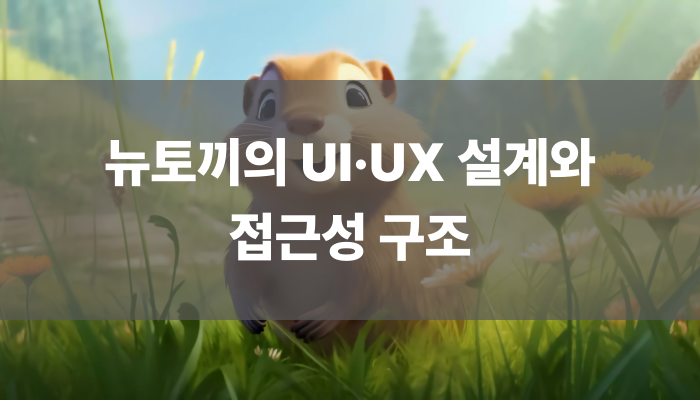 뉴토끼의 Ui·ux 설계와 접근성 구조
