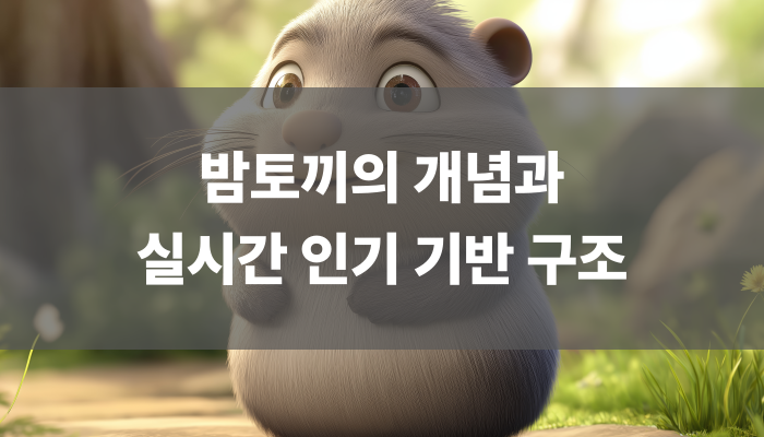 밤토끼의 개념과 실시간 인기 기반 구조
