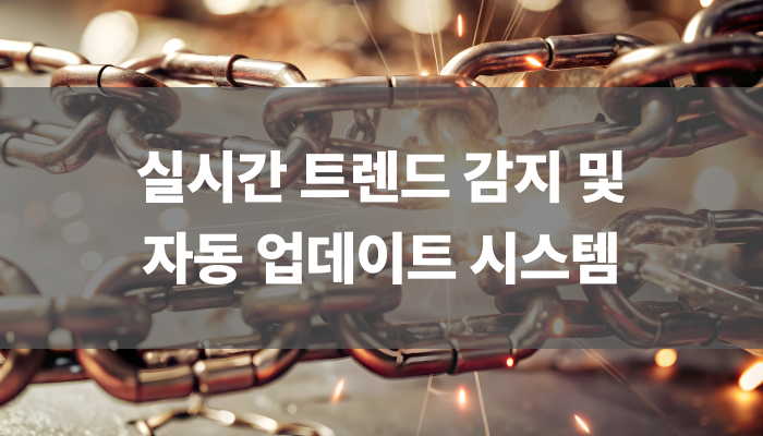 실시간 트렌드 감지 및 자동 업데이트 시스템