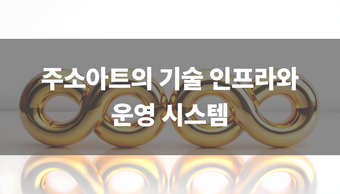 주소아트의 기술 인프라와 운영 시스템