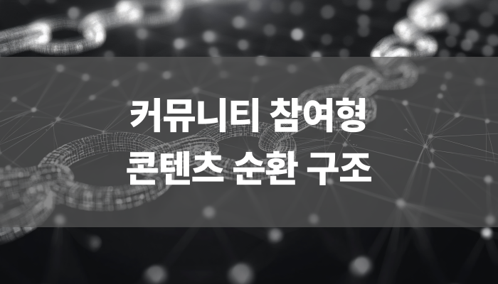 커뮤니티 참여형 콘텐츠 순환 구조